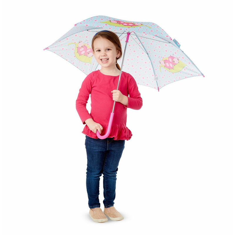 Melissa & Doug Trixie Ladybug Umbrella for Kids With Safety Open and Close