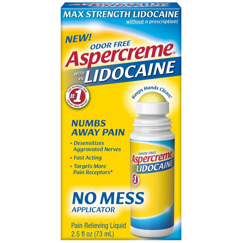 ASPERCREME With 4% Lidocaine 2.5 oz. No Mess Applicator (Pack of 1)