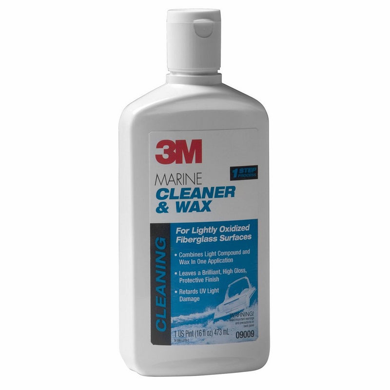 3M 09009Marine Cleaner and Wax net wt 16 oz