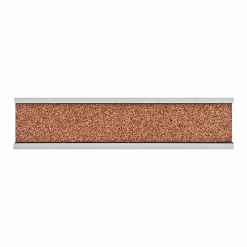 ADVANTUS Cork Map Rail, 8 Feet Long x 2 Inches High, Aluminum Trim (2031)