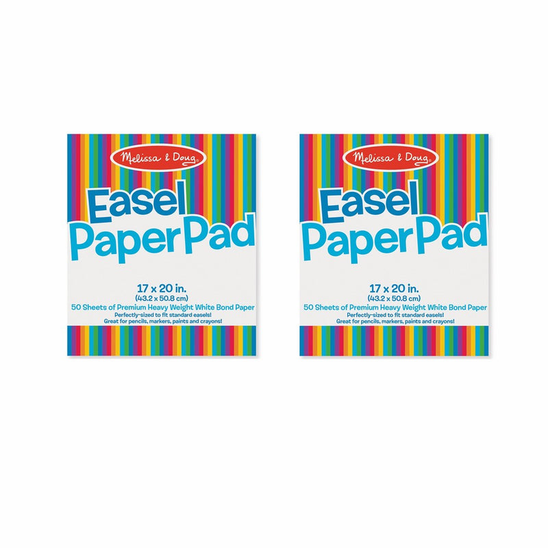 Melissa & Doug Easel Pad Bundle 50 Sheets 2-Pack