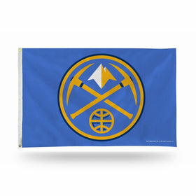 Rico Industries NBA Denver Nuggets 3-Foot by 5-Foot Single Sided Banner Flag with Grommets