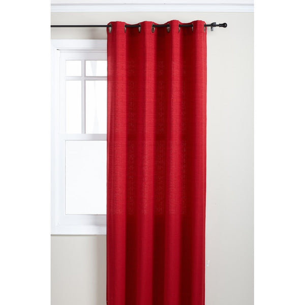 Stylemaster Gramercy 56-Inch by 84-Inch Grommet Panel, Crimson