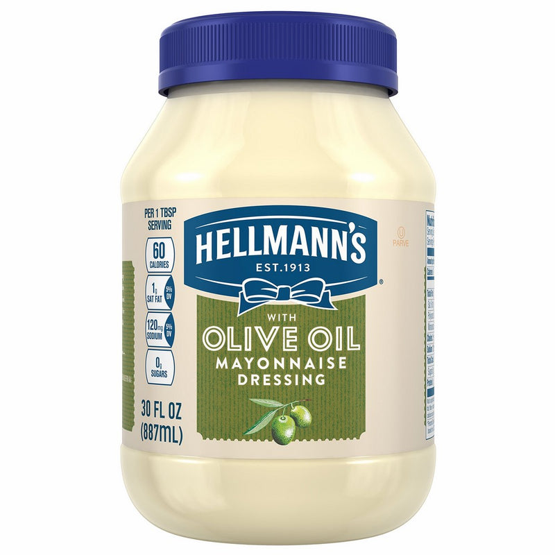 Hellmann's Mayonnaise Dressing, with Olive Oil, 30 oz