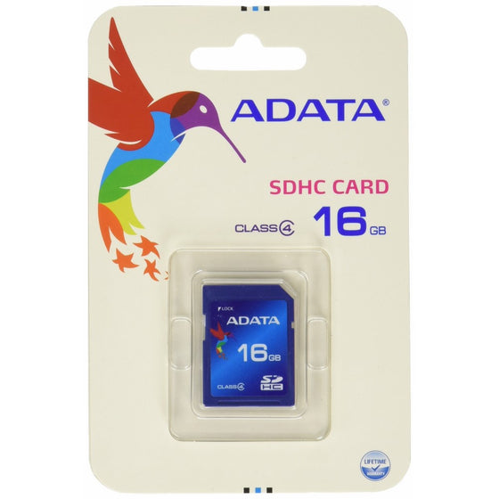 ADATA 16GB SDHC Class 4 Memory Card (ASDH16GCL4-R)