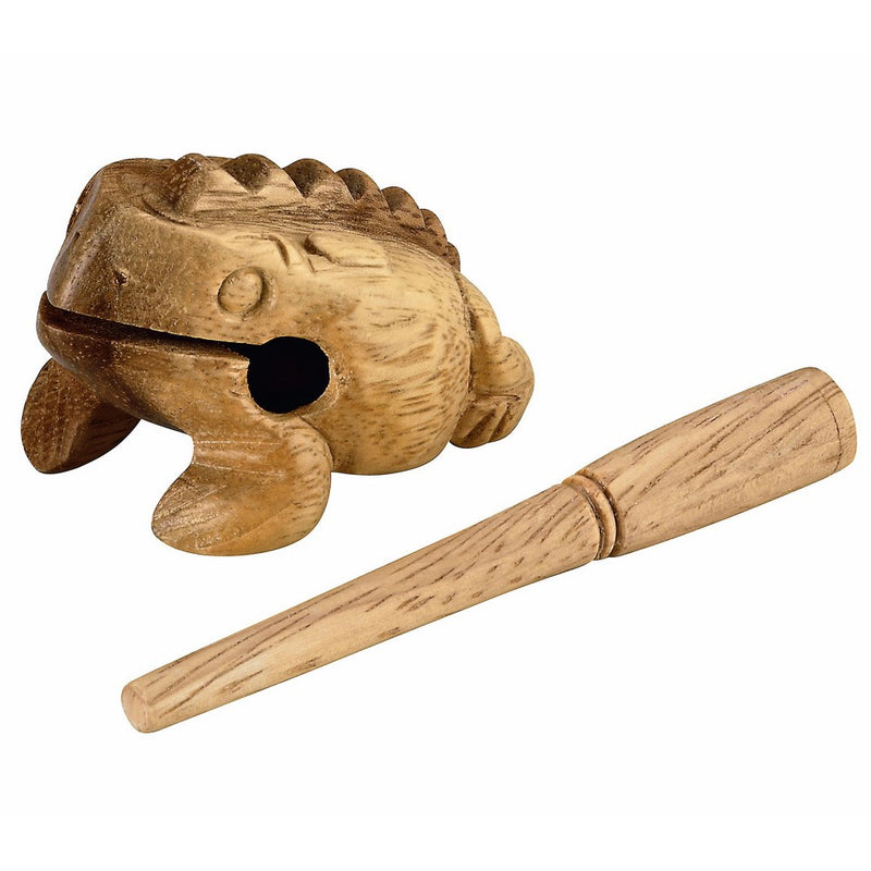 Nino Percussion NINO517 Extra Small Wood Frog Guiro, Natural Finish
