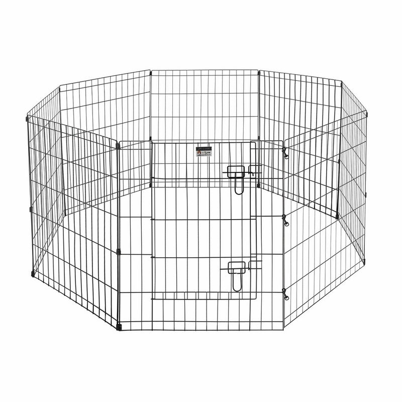 Pet Trex Exercise Playpen for Dogs with High Panel and Gate, 24 x 30"
