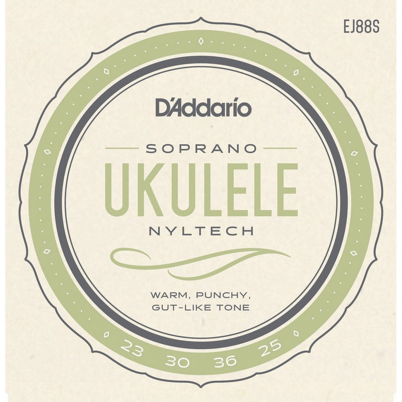 D'Addario EJ88S Nyltech Ukulele Strings, Soprano