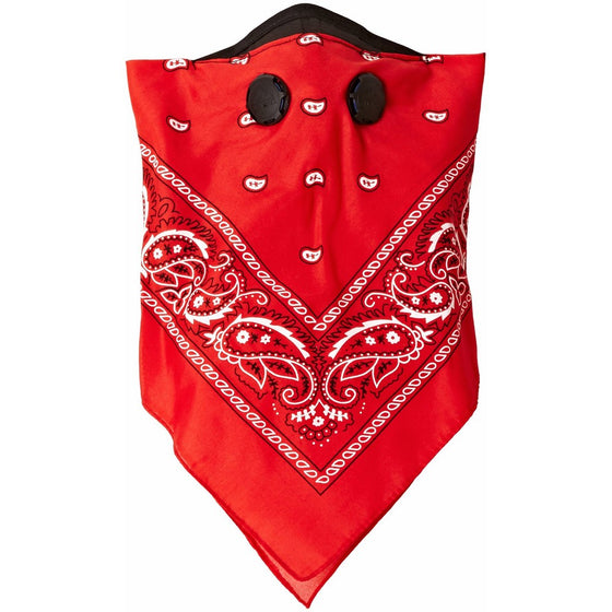 ATV Tek Dust Mask Bandana (Red, Universal/X-Large)