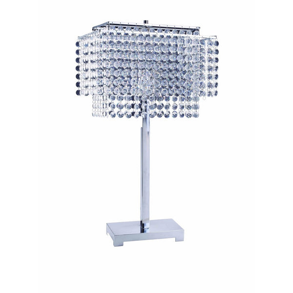 ORE International 732 28-Inch Crystal Strings Table Lamp