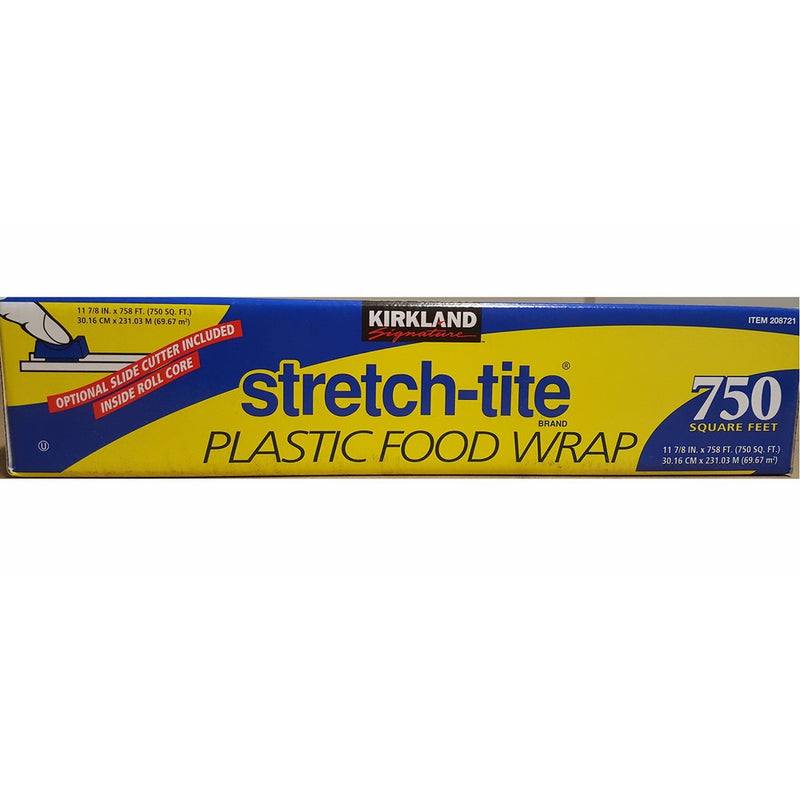 Kirkland Signature Stretch Tite Plastic Food Wrap 11 7/8 Inch X 750 SQ. FT.