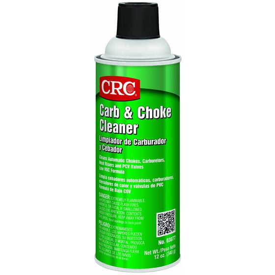 CRC Carb and Choke Cleaner, 12 oz Aerosol Can, Clear