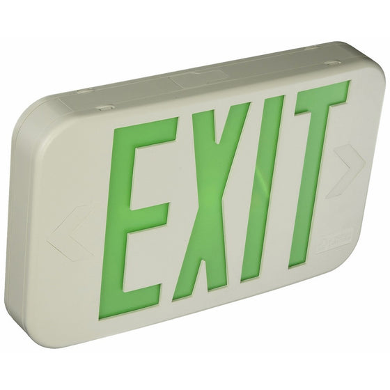 Lithonia Lighting EXG LED M6 Contractor Select Green Thermoplastic LED Exit Sign