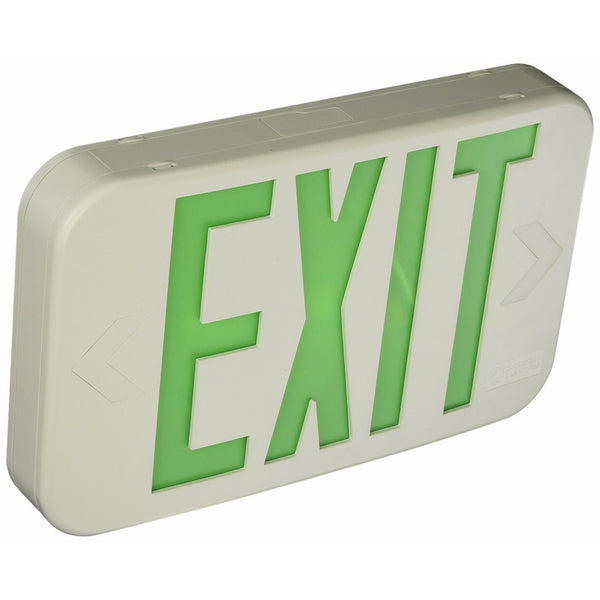 Lithonia Lighting EXG LED M6 Contractor Select Green Thermoplastic LED Exit Sign