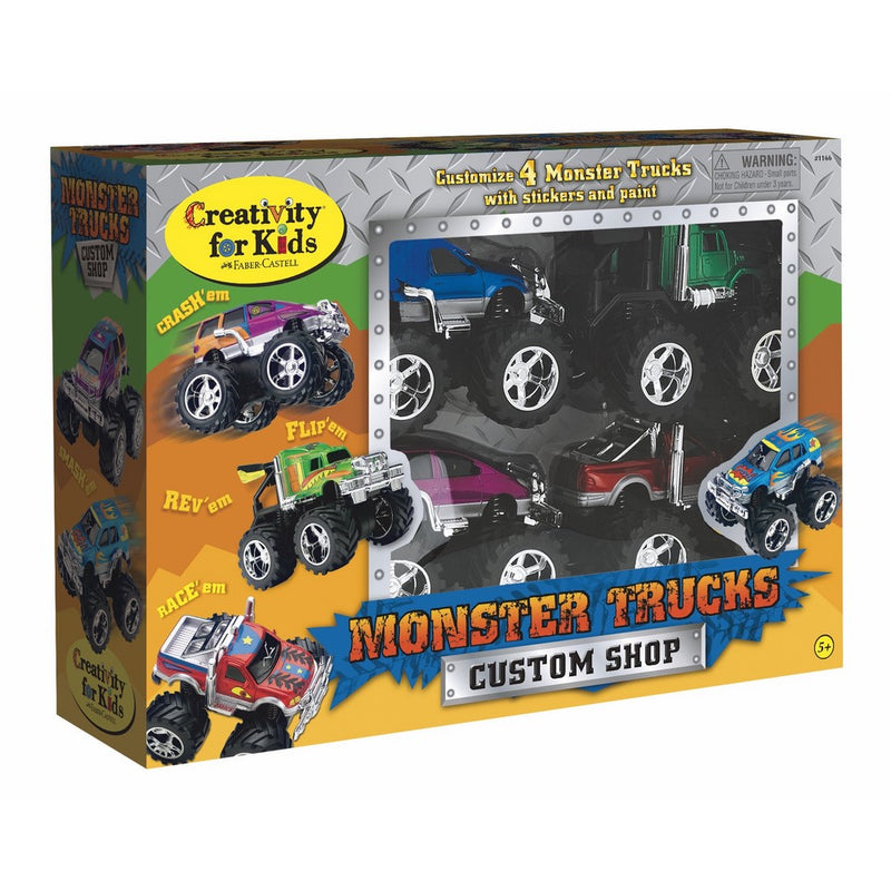 Creativity for Kids Monster Truck Custom Shop - Customize 4 Monster Trucks