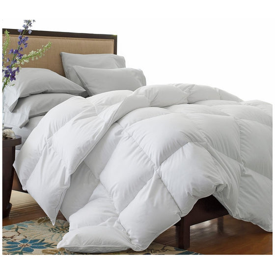 Superior Solid White Down Alternative Comforter, Duvet Insert, Medium Weight for All Season, Fluffy, Warm, Soft & Hypoallergenic - Twin/Twin XL Bed