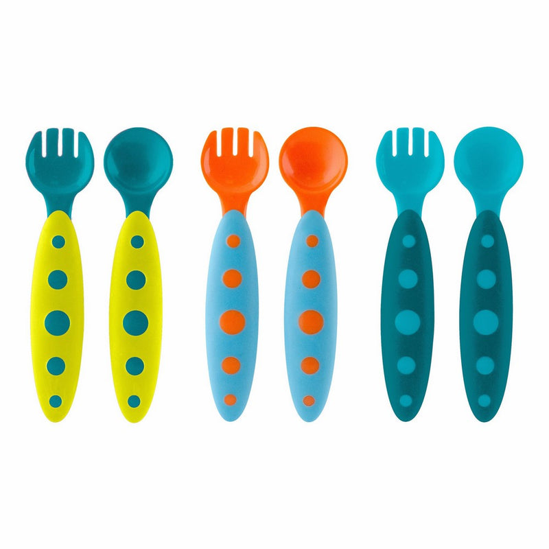 Boon Modware Toddler Utensils,Blue Multi