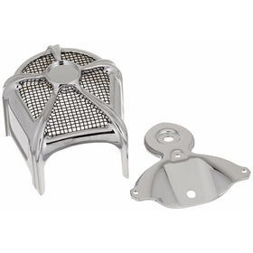 Kuryakyn 7296 Mach 2 Black/Chrome Horn Cover