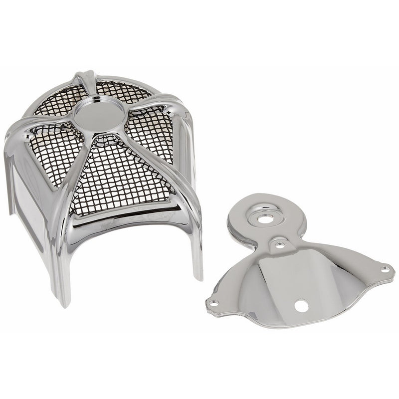 Kuryakyn 7296 Mach 2 Black/Chrome Horn Cover
