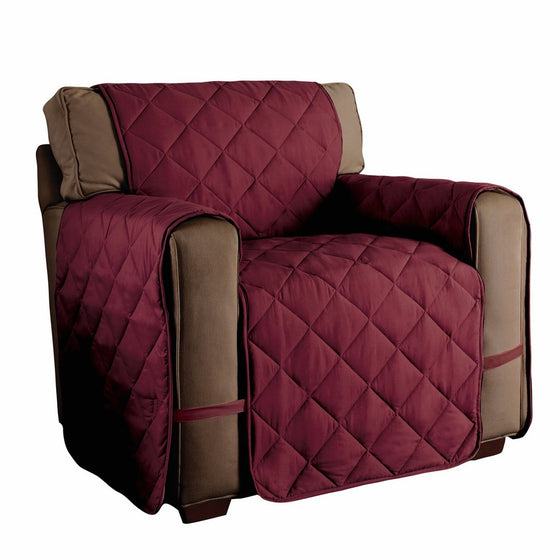 Innovative Textile Solutions Microfiber Ultimate Solid Furniture Protector Chair, Burgundy