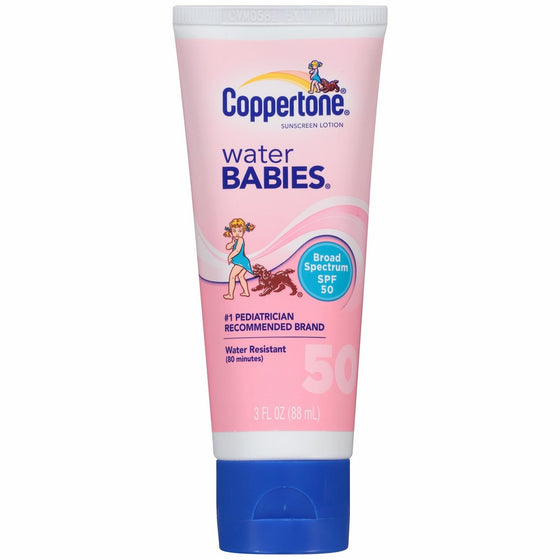 Coppertone Water Babies SPF 50 Sunscreen Lotion, 3 Ounce