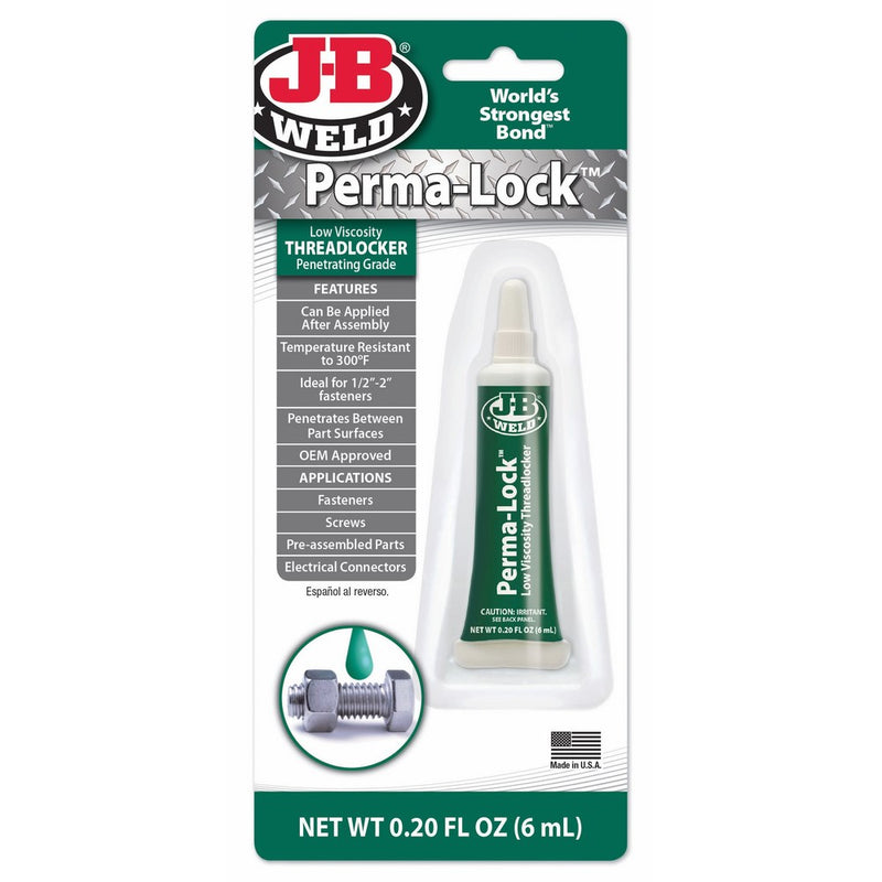 J-B Weld 29006 Perma-Lock Green Threadlocker - 6 ml