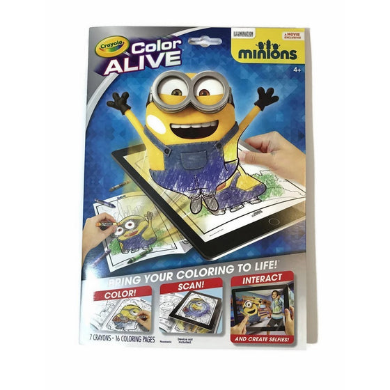 Crayola Color Alive Animated Minions Pages