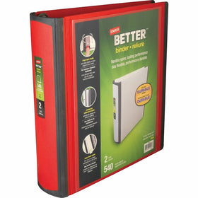 Staples Better Binder, 2-Inch, Red