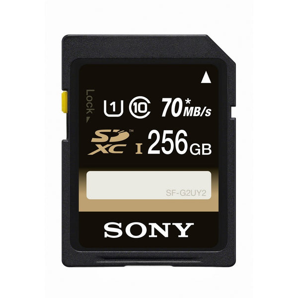 Sony 256GB Class 10 UHS-1 SDXC up to 70MB/s Memory Card (SFG2UY2/TQ)