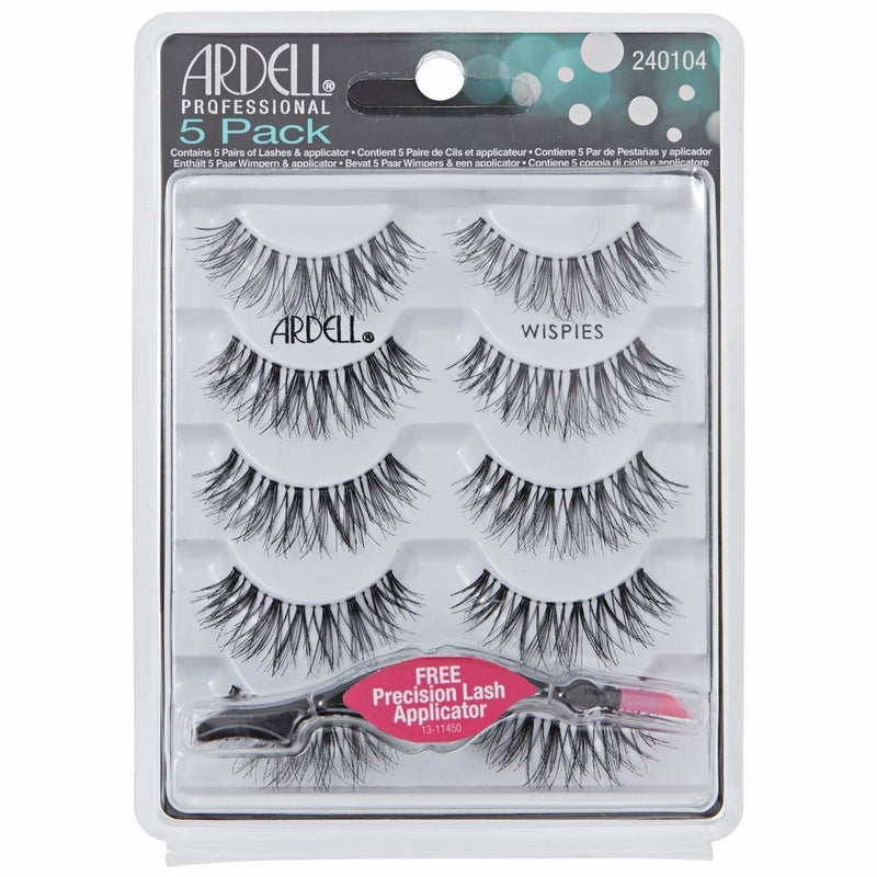 5 Pack Black Wispies Lashes