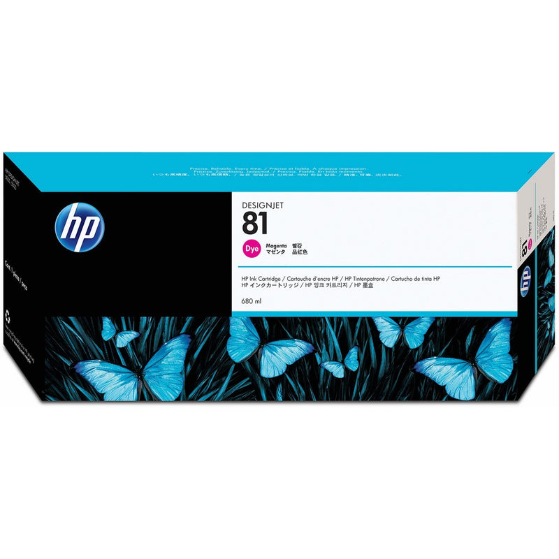 HP 81 C4932A Ink Cartridge for DesignJet 5000 series, 680ml, Magenta