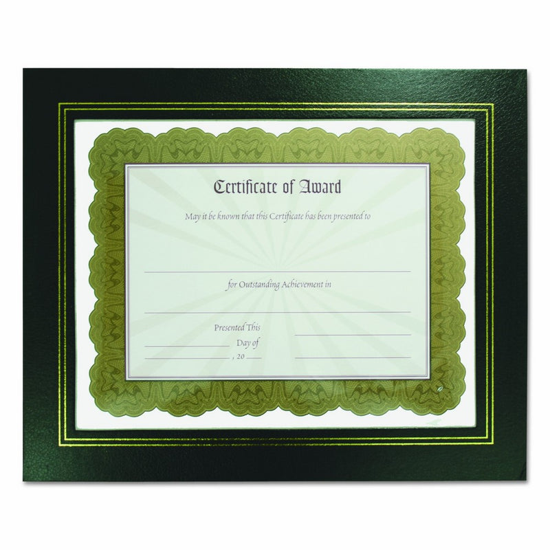 NuDell 21202 Leatherette Document Frame, 8-1/2 x 11, Black (Pack of Two)