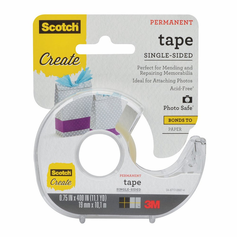 Scotch Tape Single Sided, 3/4 in x 400 in (001-CFT)