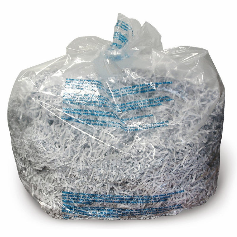 Swingline Shredder Bags, Plastic, 6-8 Gallon, For 60X/80X/100X/200X/100M, 100/Box (1765016)