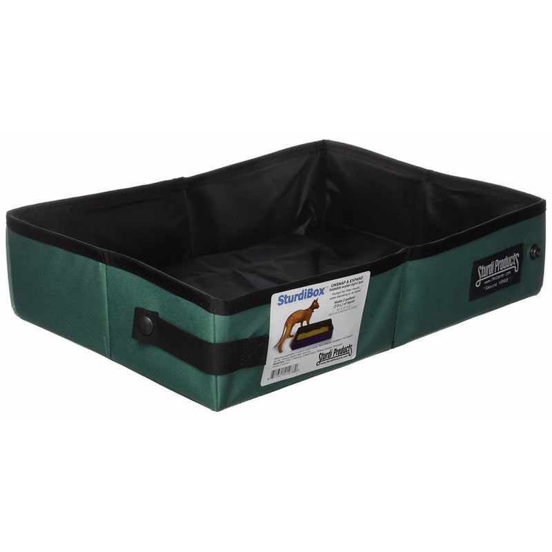 Sturdi Products Foldable Water Tight Box, 2-Gallon, Black