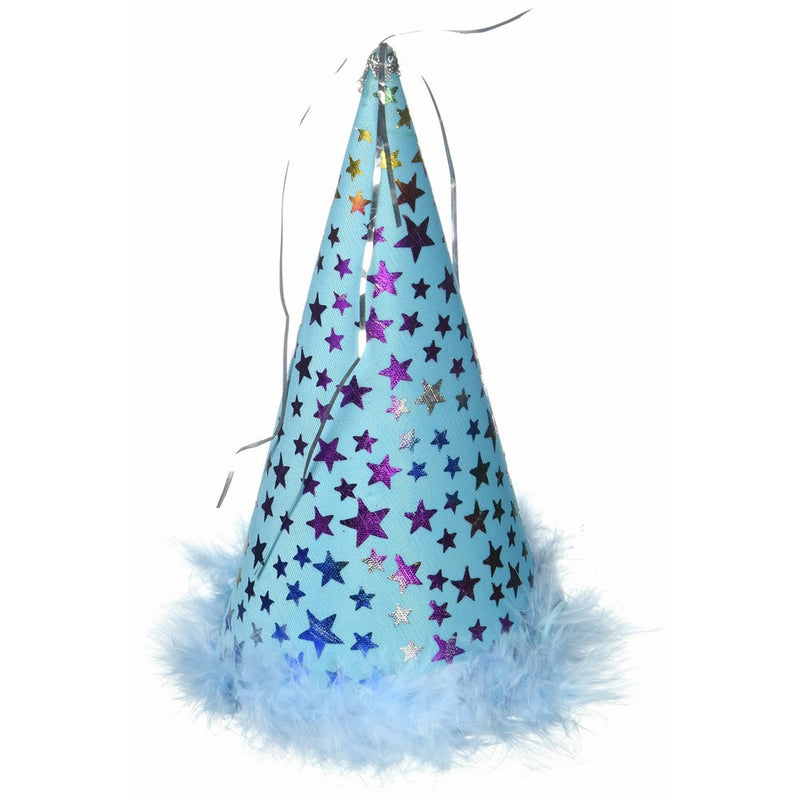 Charming Party Hat, Blue, Large