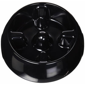 Dogit Go Slow Anti-Gulping Dog Bowl, Black, Large