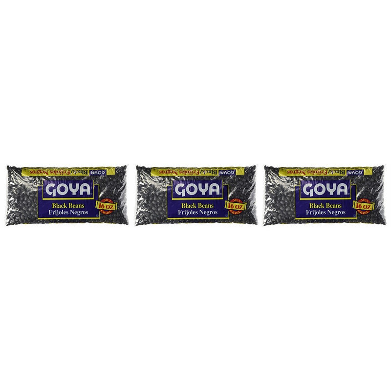Goya Black Beans Dry 1Lb (3-Pack)