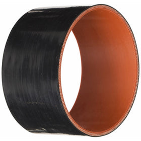 HPS HTSC-450-BLK Silicone High Temperature 4-Ply Reinforced Straight Coupler Hose, 65 PSI Maximum Pressure, 3" Length, 4.5" ID, Black