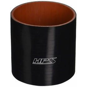 HPS HTSC-400-L4-BLK Silicone High Temperature 4-ply Reinforced Straight Coupler Hose, 45 PSI Maximum Pressure, 4" Length, 4" ID, Black