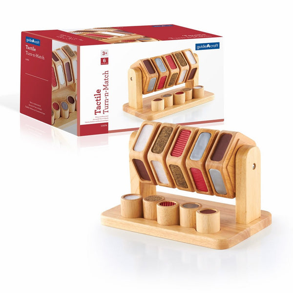 Guidecraft Tactile Turn 'N Match Play Set