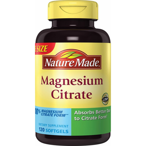 Nature Made Magnesium Citrate 250 mg Softgels 120 Ct