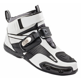 Joe Rocket Atomic Men's Motorcycle Riding Boots/Shoes (White/Black, Size 10)