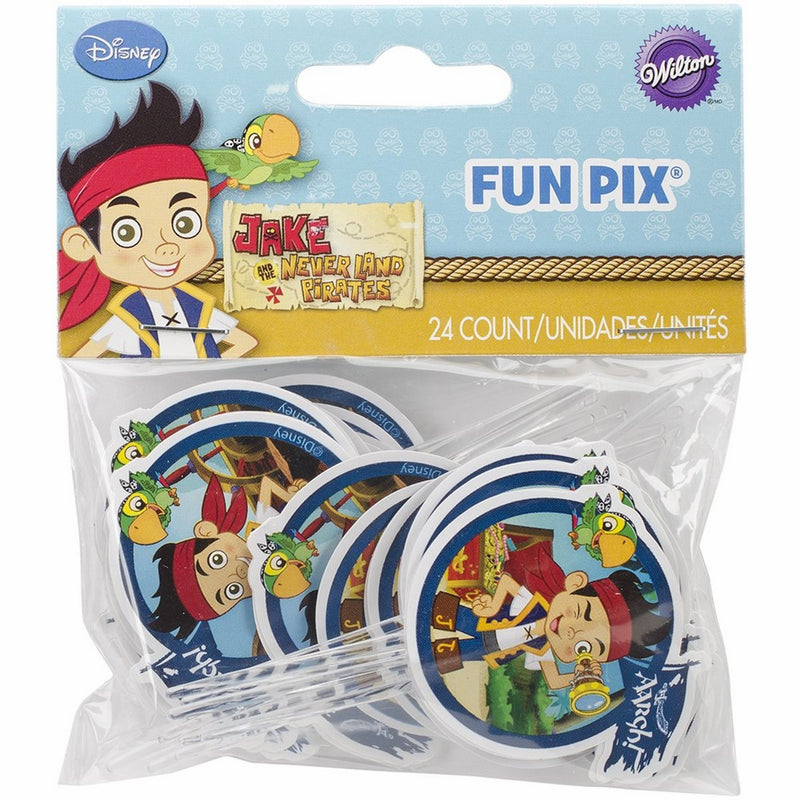 Wilton 2113-2375 Disney Jake and The Never Land Pirates Fun Pix Cupcake Decor