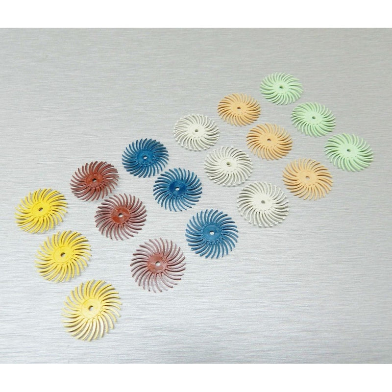 3M RADIAL BRISTLE DISC BRUSH ASSORTMENT 18 Pc. SET 3/4