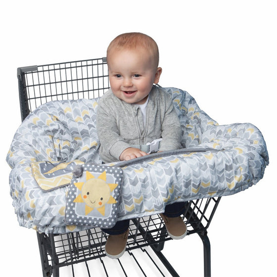 Boppy Shopping Cart Cover, Sunshine/Gray