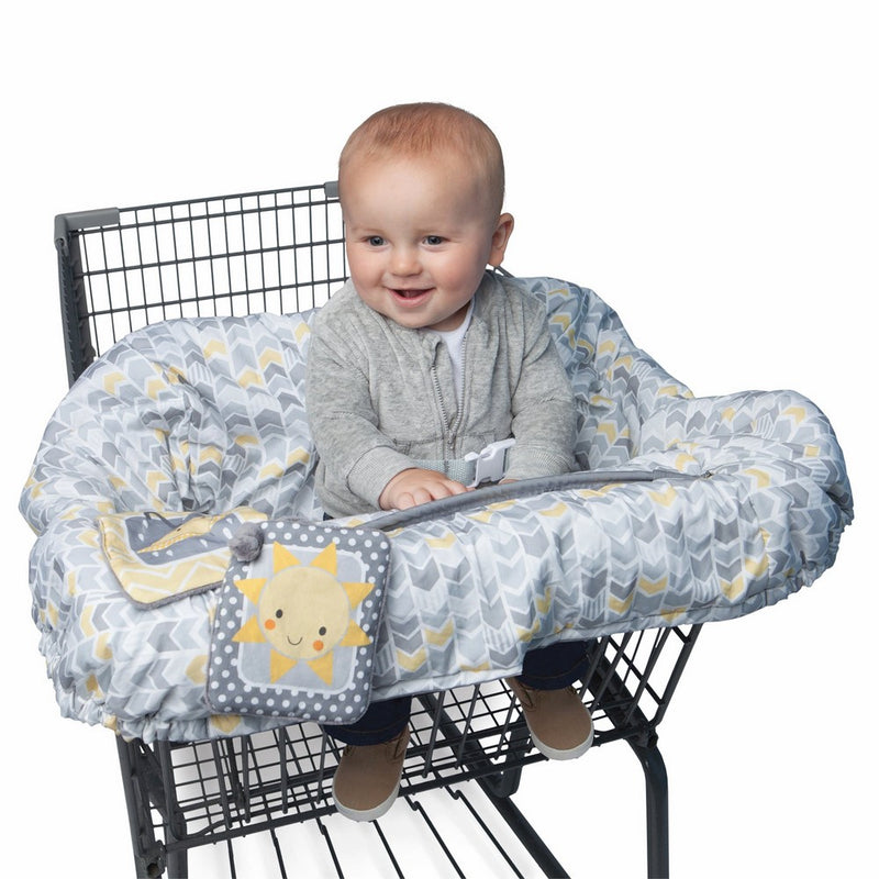 Boppy Shopping Cart Cover, Sunshine/Gray