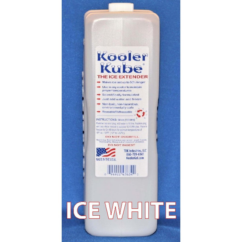 TBK Industries The Ice Extender Kooler Kube, White