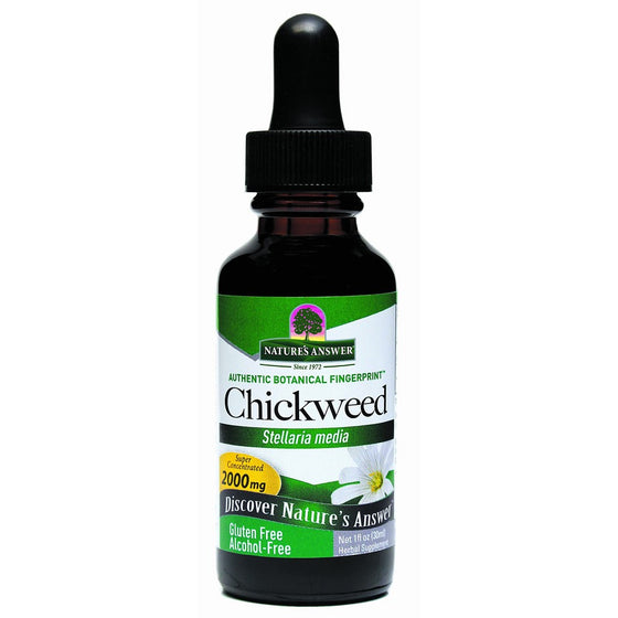 Nature's Answer Alcohol-Free Chickweed Herb, 1-Fluid Ounce