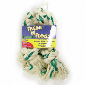 Booda Fresh N Floss 3 Knot Tug Rope Dog Toy, Medium, Spearmint